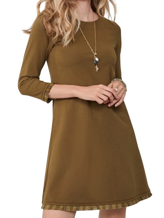 Spartina 449 Dresses & Skirts - Spartina 449 Island Fringe Dress NWOT in
Olive Green size Medium